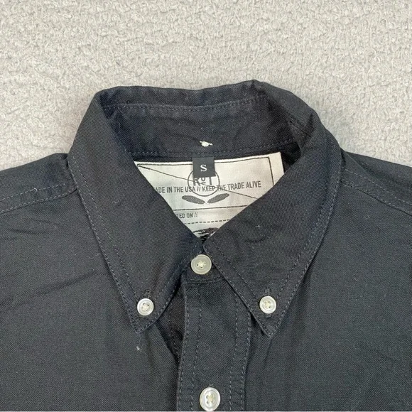 RGT Rogue Territory Men's Size S Black Long Sleeve Button Down Shirt Small EUC - Picture 5 of 9